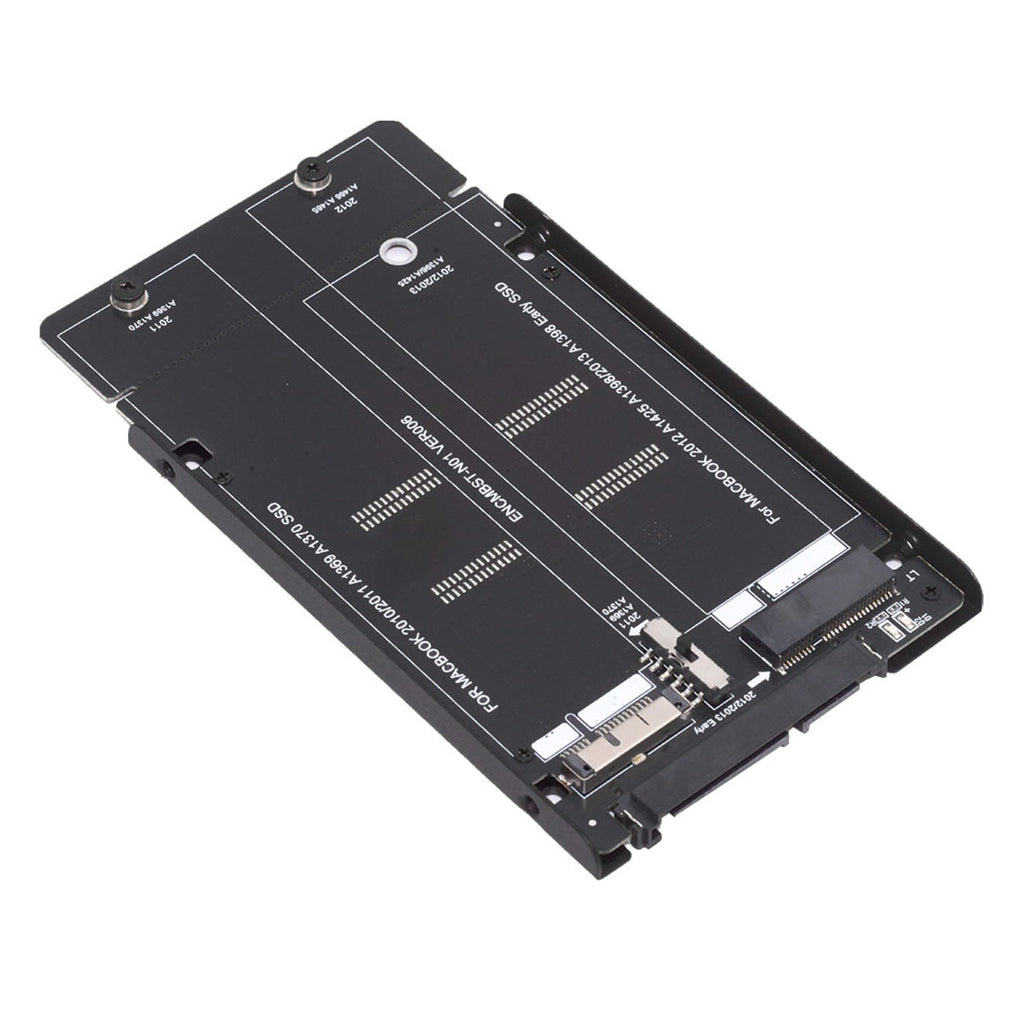 2.5inch SATA 22Pin to 2010 2011 2012 Mac Air Pro Retina SSD 12+6Pin 17+7Pin A1425 A1398 MC975 MC976 Case Enclosure SA-072