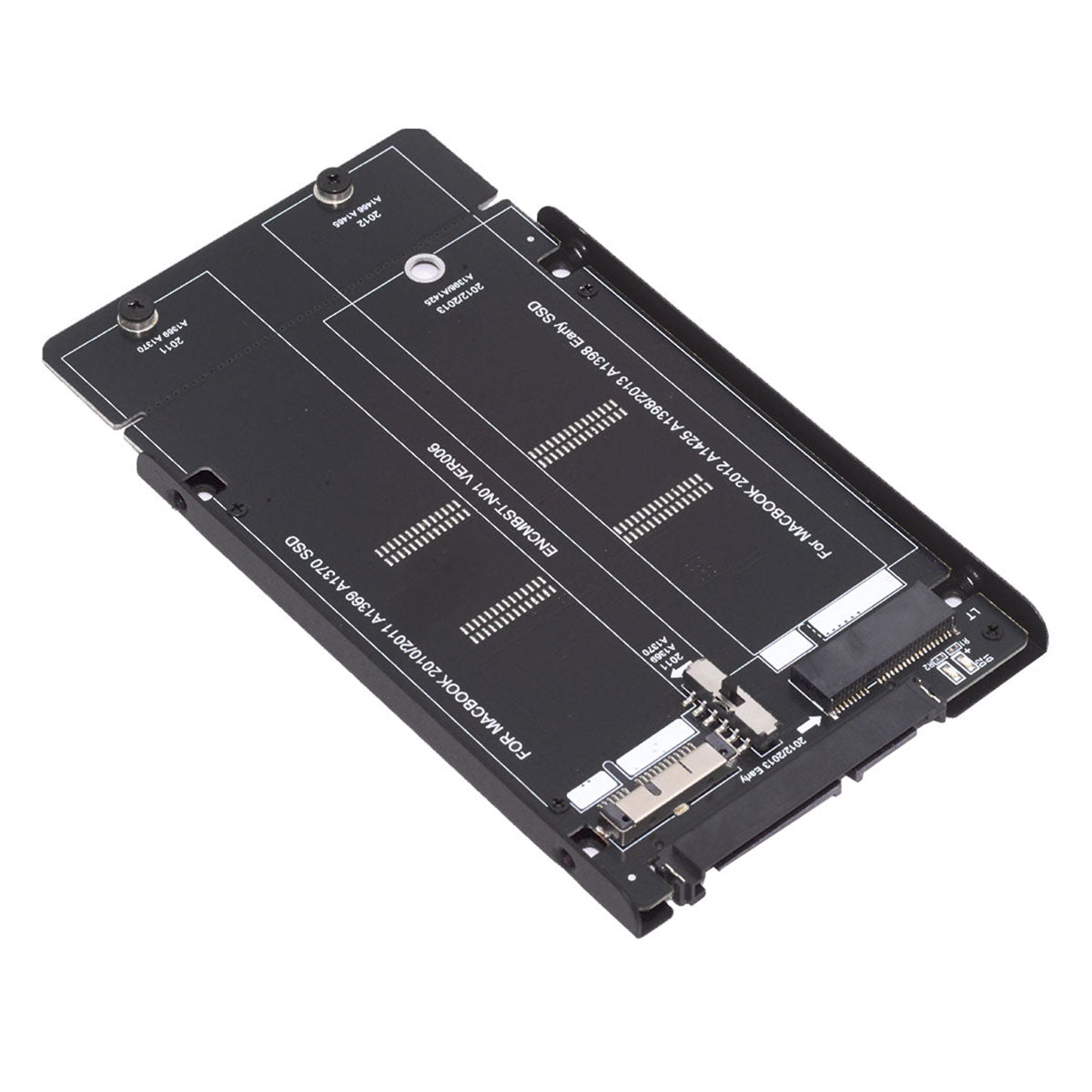 2.5inch SATA 22Pin to 2010 2011 2012 Mac Air Pro Retina SSD 12+6Pin 17+7Pin A1425 A1398 MC975 MC976 Case Enclosure SA-072