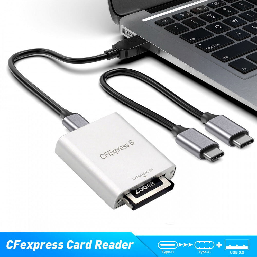 USB3.1 Type-C USB3.0 Type-A to CF Express Extension Card Reader CFE Type-B Support R5 Z6 Z7 CFB Memory Card UC-152-CFE