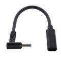 Type C USB-C Female Input to DC 4.5*3.0mm Power PD Charge Cable fit for HP Laptop 18-20V UC-109-4530HP