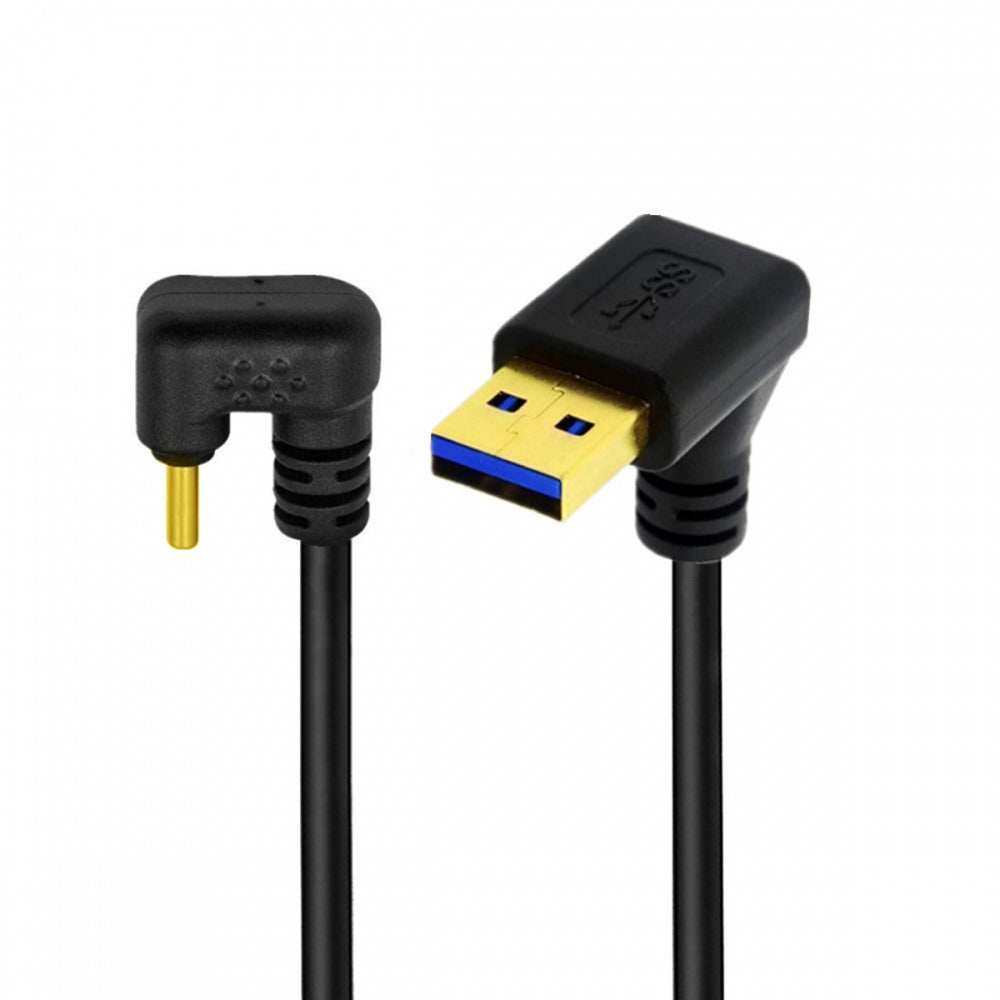 Up Angled USB3.0 Type-A to Type C USB-C Male to Male Power Data Cable 5Gbps USB-C Opposite U Shape Back Angled UC-101-UP