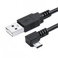 Left Angled 90 Degree Micro USB 5Pin to USB 2.0 Data Charge Cable for Phone Tablet U2-089-LE