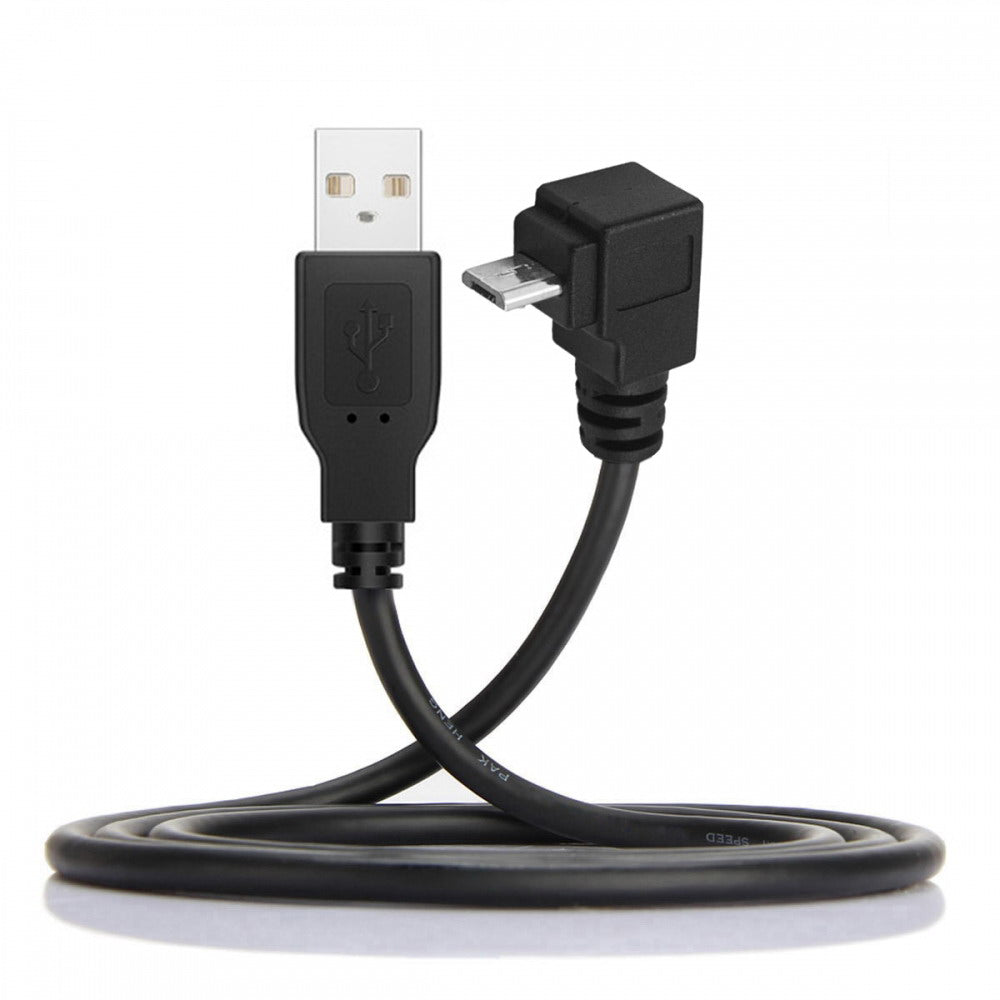Up Angled 90 Degree Micro USB Male to USB Data Charge Cable for i9500 9300 N7100 U2-089-UP