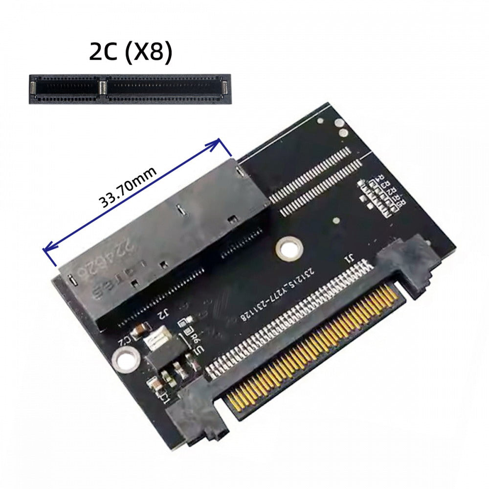U.2 SFF-8639 Host Adapter to NVMe Ruler 1U GEN-Z EDSFF 2C 8X Short SSD PM983 E1.L Carrier Adapter SF-072-2C