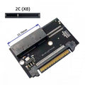 U.2 SFF-8639 Host Adapter to NVMe Ruler 1U GEN-Z EDSFF 2C 8X Short SSD PM983 E1.L Carrier Adapter SF-072-2C