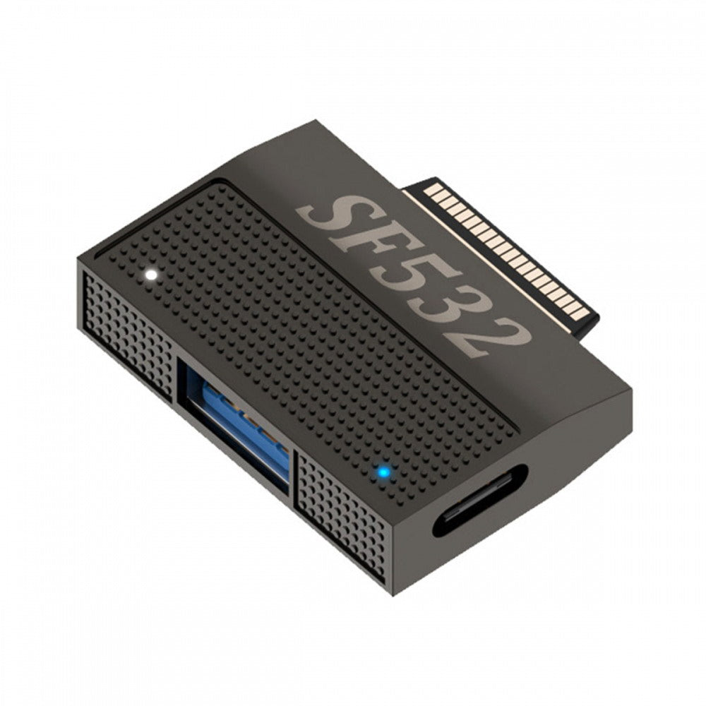 Magnetic to USB3.1 Type-A & 15V Type-C USB-C Data Charge Adapter SF532 for Surface Pro9 Pro8 Pro7 Pro6 Pro X Go Book UC-156-SF532
