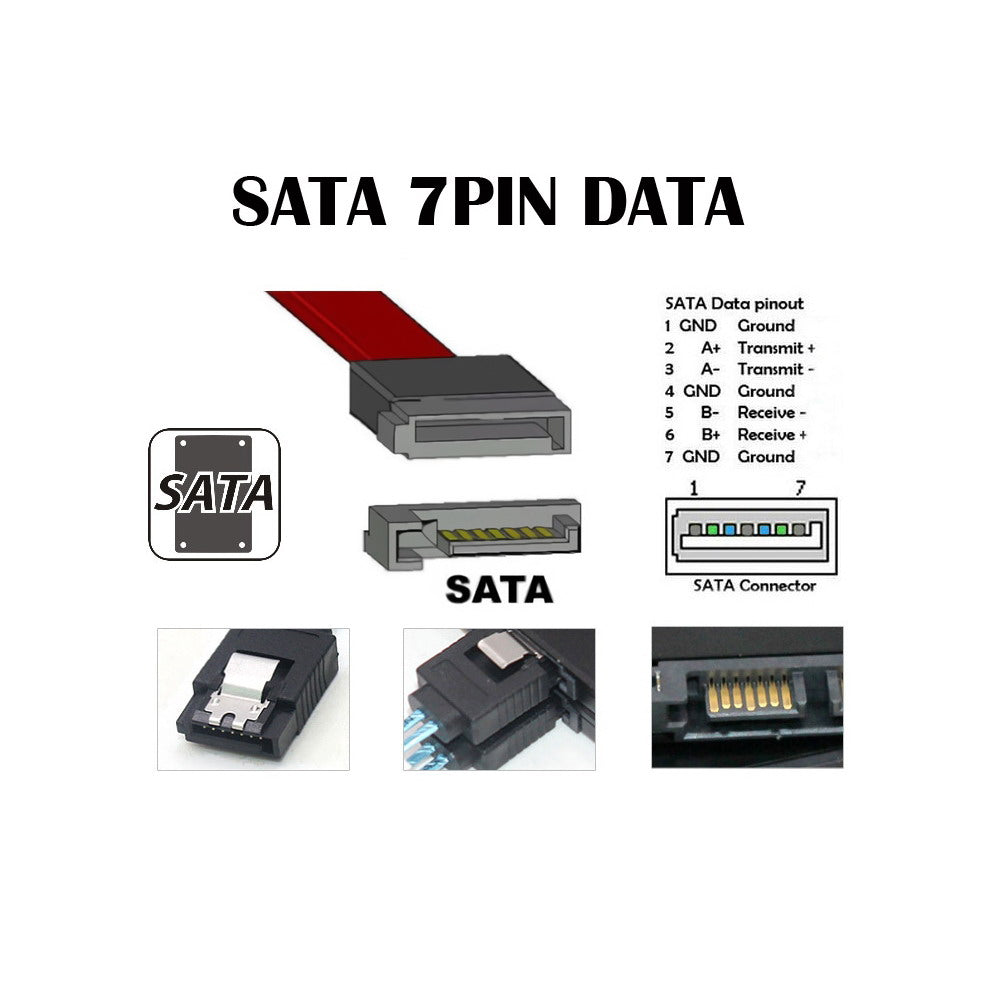 2pcs/lot SATA 7Pin Male to ESATA Female & External ESATA to SATA Adapter Extender for SSD Disk SA-082