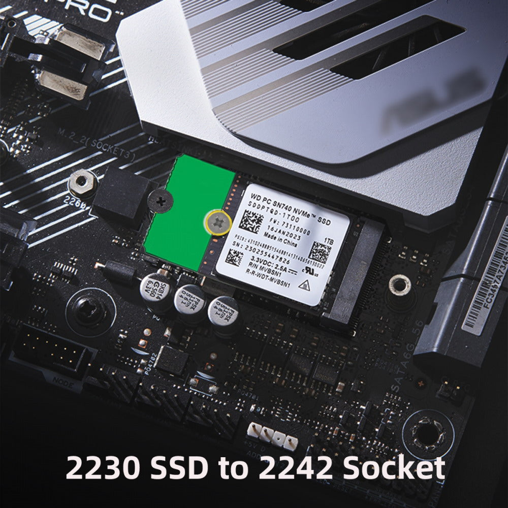 2pcs/lot M2 NGFF NVME M.2 Extended Adapter Card Transfer 2230 2242 2260 2280 Change to Long Size SSD EP-031