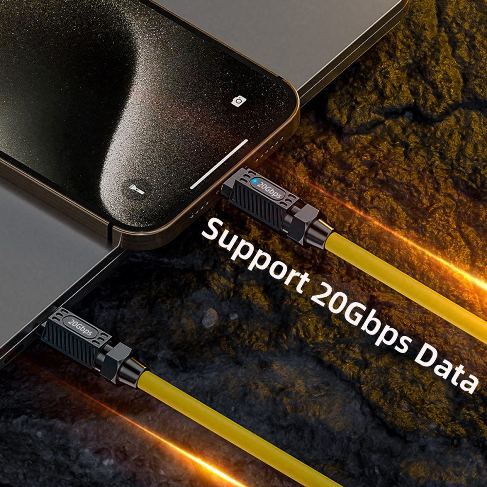 Ultra Soft High Flex USB-C USB4 Cable 20Gbps 140W 8K for Gaming Keyboard Mouse Type-C Male to Female Extension Cable Power & Data UC-157-MF