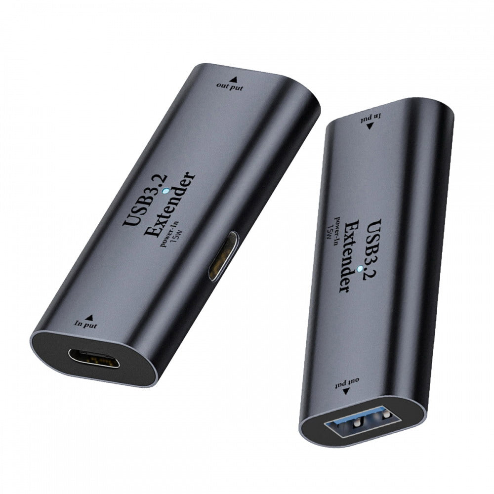 USB 3.0 Active Repeater Adapter Type-C Female Host to Type-A Female Device Extender with Chipset for Camera Printer Computer U3-010-CFAF