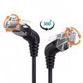 CAT6 UTP Male to Male 360 Degree Angled Rotating Cable RJ45 8P8C 1000Mbps for Lan Ethernet Network UT-023