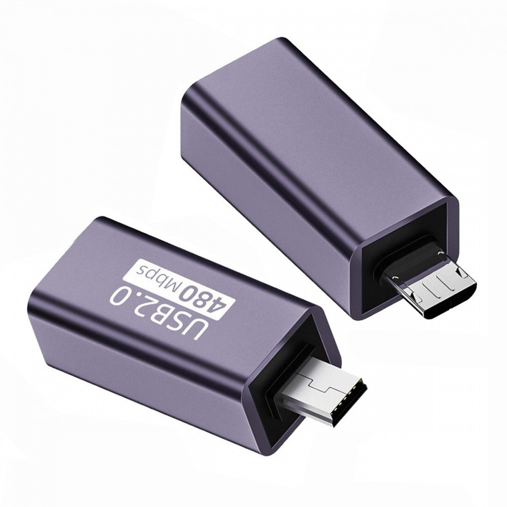2pcs/lot USB 2.0 B Type Female to Mini USB & Micro Male Extension Adapter for Printer Phone Disk U2-010-MM