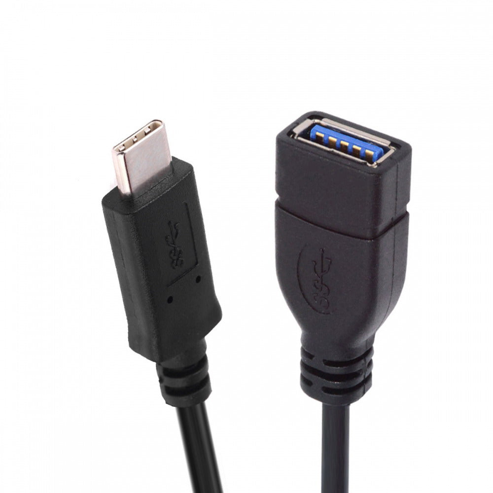 Reversible Design USB 3.0 3.1 Type C Male Connector to A Female OTG Data Cable for Tablet Mobile Phone UC-200-BK