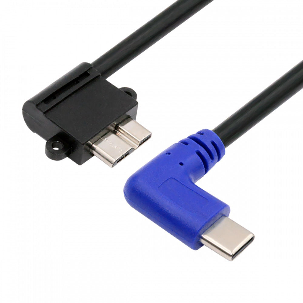 Angled USB-C Type-C Host to Micro USB3.0 90 Degree Right Angled for Industrial Camera Storage Phone UC-166