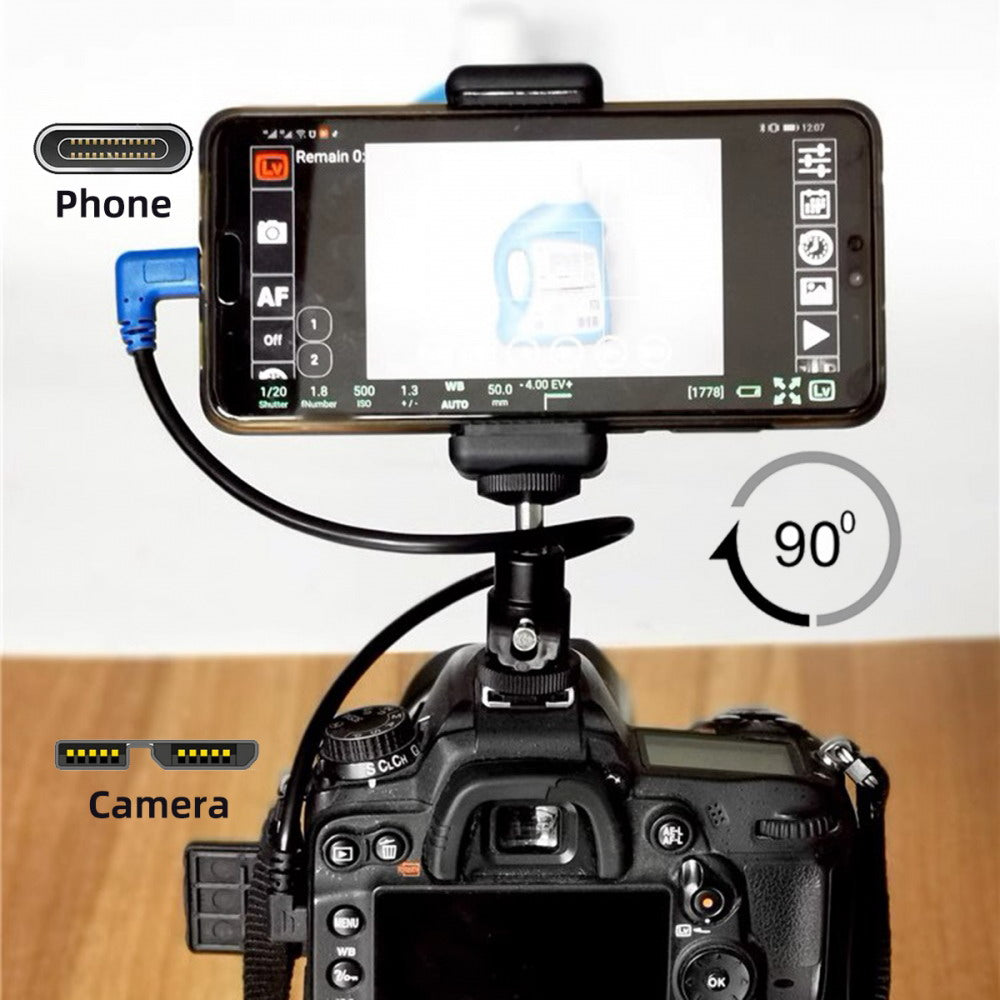 Angled USB-C Type-C Host to Micro USB3.0 90 Degree Right Angled for Industrial Camera Storage Phone UC-166