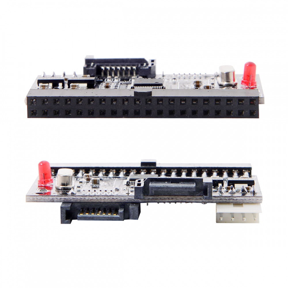 IDE 100 133 PATA to Dual Serial SATA 7PIN Adapter Reversible Converter for Hard Disk Drive SA-101