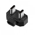 480Mbps USB-C Type-C Male to Male OTG Data Adapter with PD Power Opposite U Shape Back Angled for Phone MIC UC-009-PW