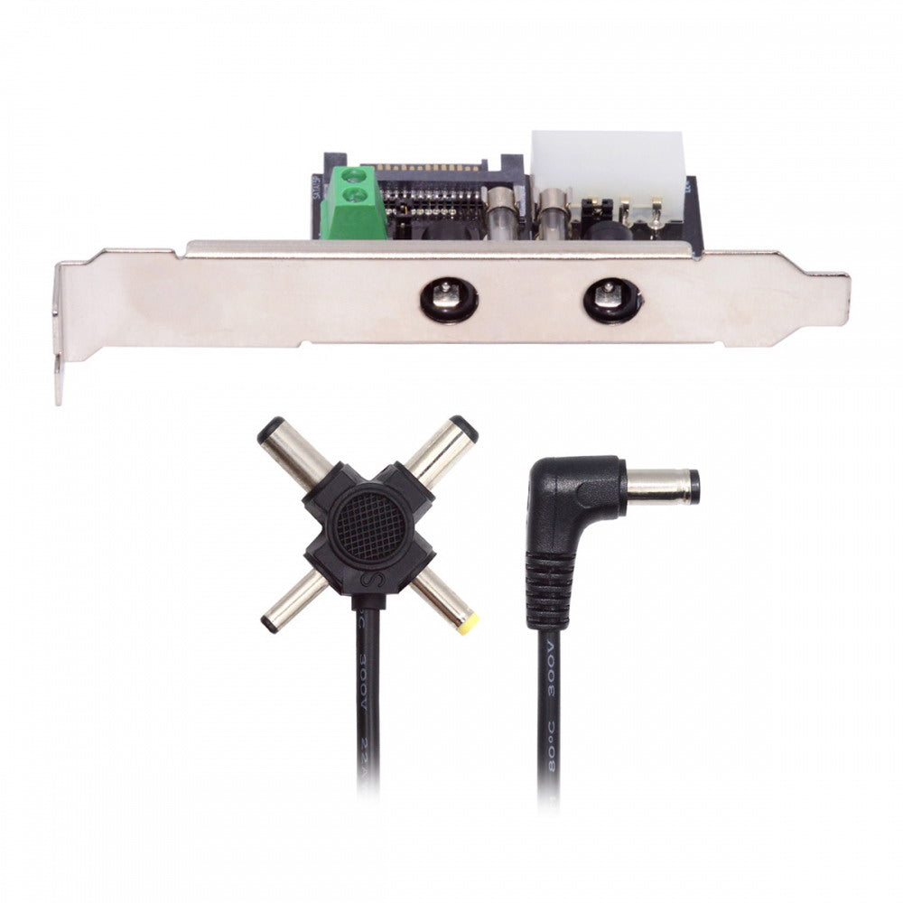 DC 12V 5V Output Power System Intelligent Control Management System Power Card with PCI-E Bracket for Monitor Router PW-030