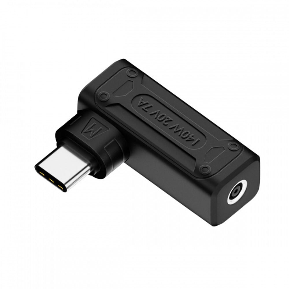 140W 100W DC Jack 4.5x3.0mm Input to USB-C Type-C Angled 90 Degree Power Plug Charge Adapter for Laptop Phone UC-066-4530MM
