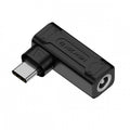 140W 100W DC Jack 5.5x2.1mm Input to USB-C Type-C Angled 90 Degree Power Plug Charge Adapter for Laptop Phone UC-066-5521MM