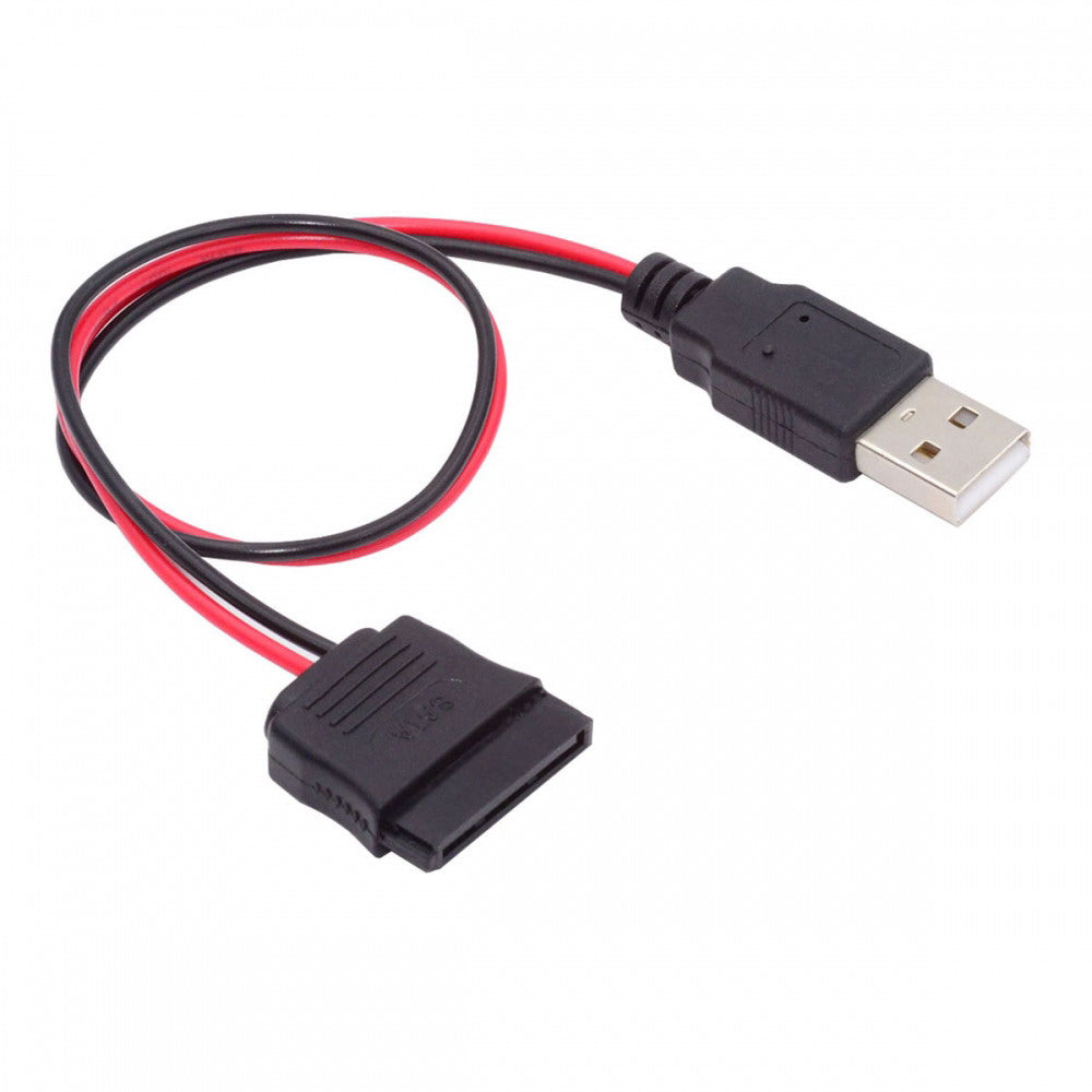 DC 5V Single USB to SATA 15Pin Power Cable for 2.5 inch SATA HDD SSD Disk Driver 5V 2A Max U2-070-1P