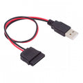 DC 5V Single USB to SATA 15Pin Power Cable for 2.5 inch SATA HDD SSD Disk Driver 5V 2A Max U2-070-1P