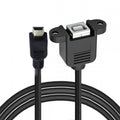 Mini USB B Type 5pin Male to USB 2.0 B Type Female Data Cable Panel Mount Type U2-059-BK
