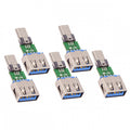 5pcs/lot Micro USB 2.0 5Pin Male Connector to USB Type-A Female OTG Data PCBA Adapter for Tablet Phone CN-016-AF