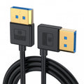 Ultrafine Left Angled DisplayPort 1.4 DP to DP Cable 8K 60hz Cable Ultra-HD UHD 4K 144hz 90 Degree for Desktop Laptop Monitor 100cm DP-011-LE