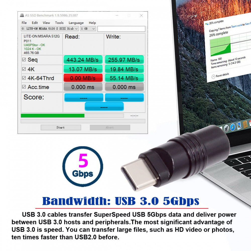 USB 3.1 Type-C Male Plug Connector Solder Type with Aluminum Alloy Shell Black Customization for 4.0mm~6.0mm Cable CN-026-BK