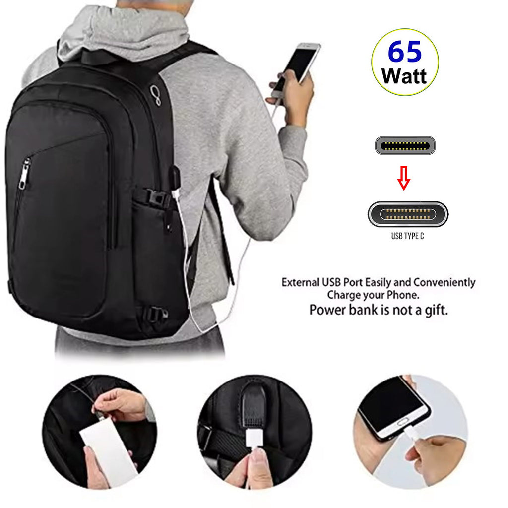 USB-C 65W Type-C Male to Female Extension Cable for Backpack Charging Practical Convenient Outdoor Travel Camping External UC-172