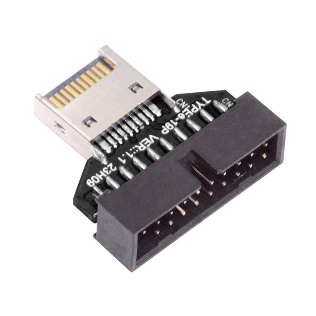 Type-E IDC Socket USB 3.1 Front Panel Header to USB 3.0 20Pin Header Extension Adapter for Desktop Motherboard UC-141-TC004