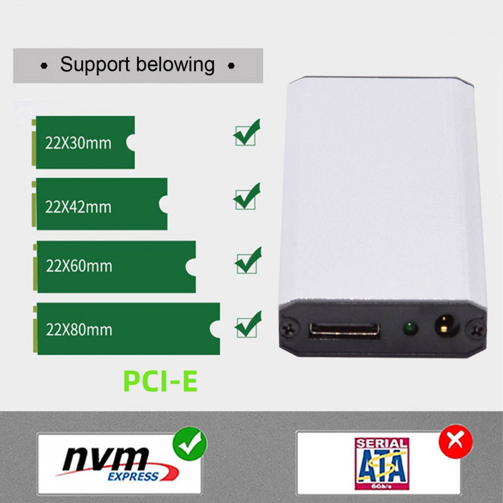 Oculink SFF-8612 SFF-8611 to M.2 NGFF M-Key to NVME PCIe SSD 2280 SSD Enclosure Adapter for Mainboard SF-087