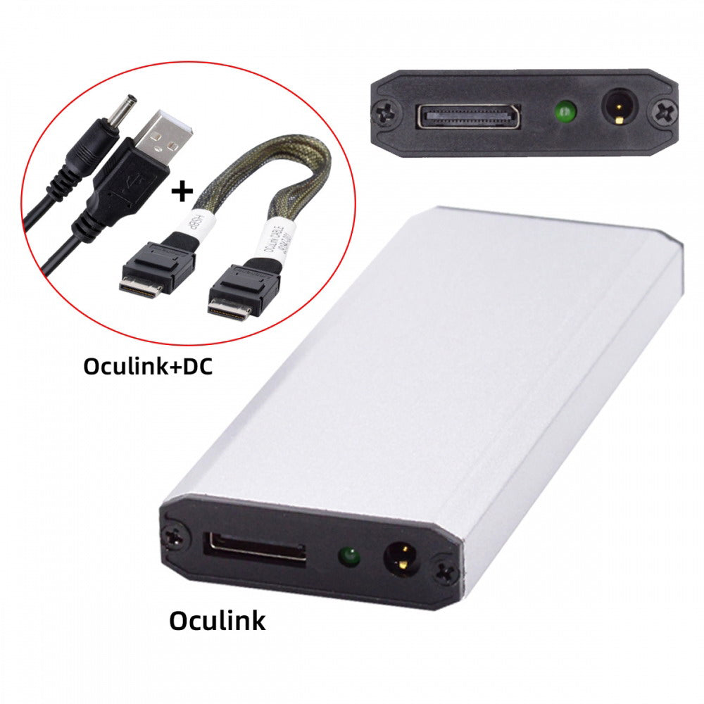 Oculink SFF-8612 SFF-8611 to M.2 NGFF M-Key to NVME PCIe SSD 2280 SSD Enclosure Adapter for Mainboard SF-087