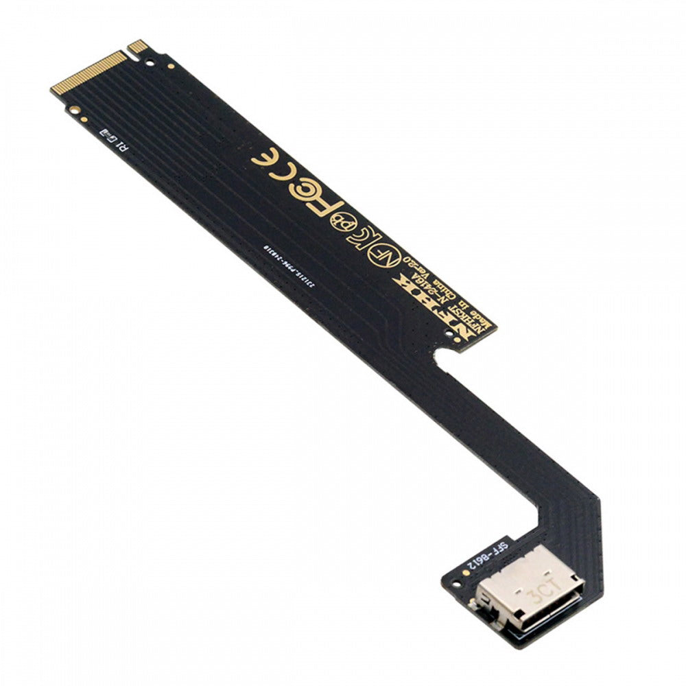 PCI-E 4.0 M.2 M-key to Oculink SFF-8612 SFF-8611 Host Adapter for 2024 ThinkBook 16+ AMD8845 External Graphics Card & SSD SF-058-AMD