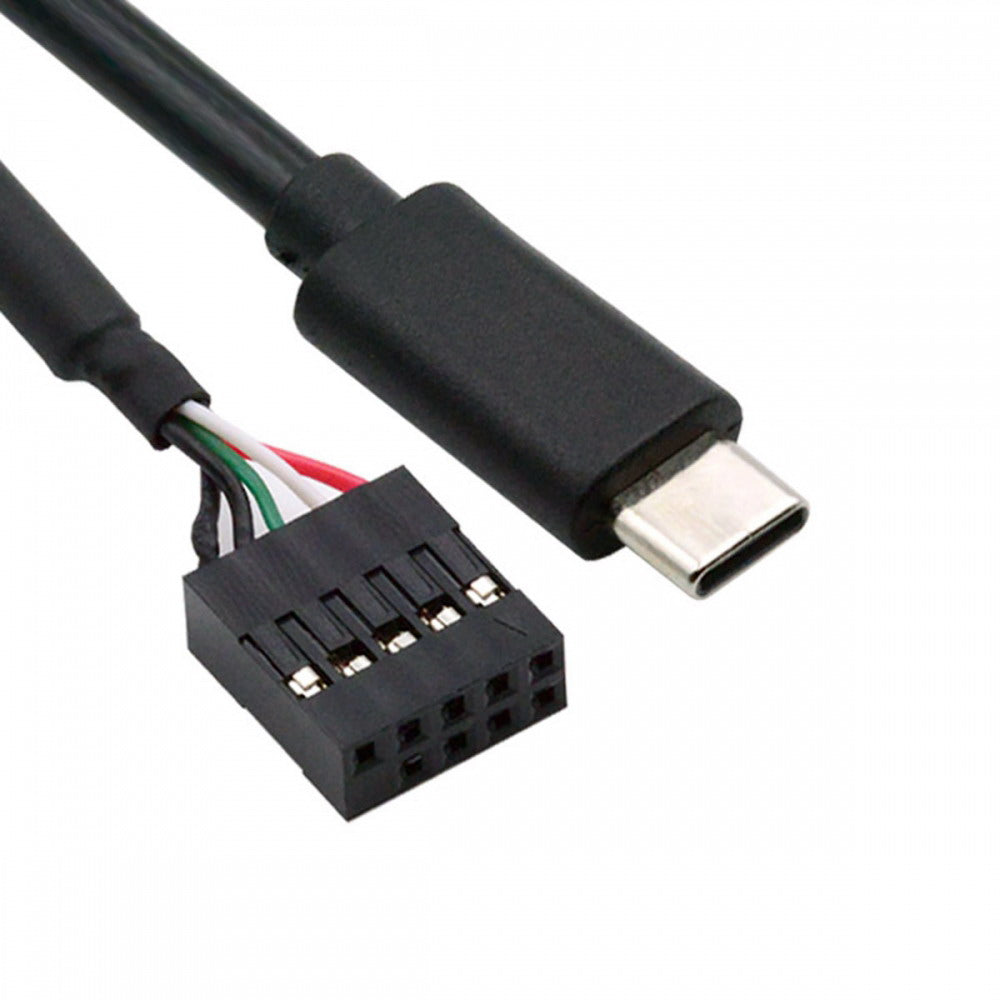 Cable USB 2.0 Motherboard 9pin 10pin Header to Type-C USB-C Cable 50cm for Mini Monitor Sensor Panel Camera