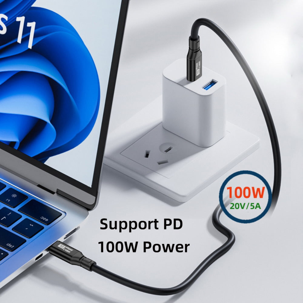 USB3.2 Type-C USB-C 8K Male to Male USB3.1 10Gbps 100W Data Video Cable with E-marker for Laptop Phone