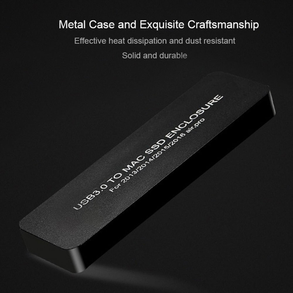 USB3.2 Type-C USB-C to 16+12Pin Mobile Box HDD Enclosure for MAC Air Pro 2013 2014 2015 2016 SSD Portable Case