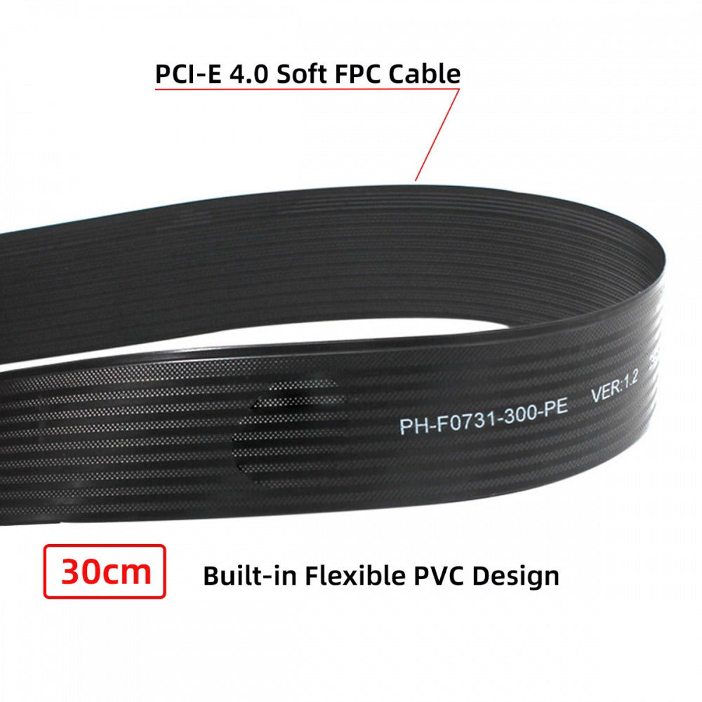 NGFF M-Key NVME Male to Female Extension PCI Express Cable 30cm PCI-E 4.0 for Mainboard SSD 2230/2242/2260/2280