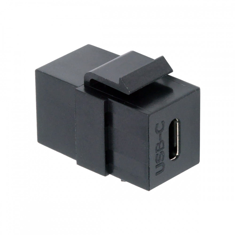 USB2.0 USB-C Female to Type-C Female Extension Keystone Jack Coupler Adapter for Wall Plate Panel USB Cable