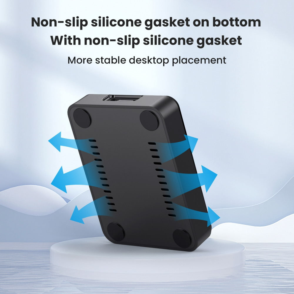 USB 3.0 USB-C Type-C to NVME M-key M.2 NGFF SATA SSD Docking Vertical External PCBA Case Enclosure RTL9210B Chipset