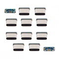 10pcs/lot DIY Solder Type-C Female Socket Connector Replace for Micro-USB 5Pin Female SMT Type DC 5V Power