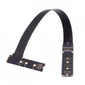 NGFF M-Key NVME Male to Female Extension PCI Express Cable 30cm Right Angled Type 90 Degree PCI-E 4.0 for Mainboard SSD 2230/2242/2260/2280
