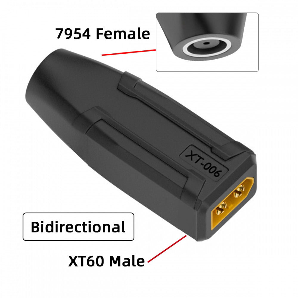 XT60 Male SC100 Protocol to DC 7.9x5.4mm Female Fast Charging Adapter for RC Lipo Battery Quadcopter Multicopter Aeromodelling
