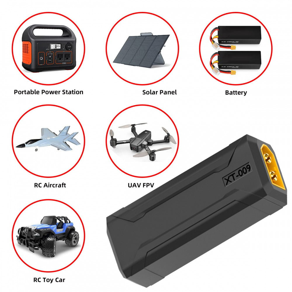 XT60 Male SC100 Protocol to XT60 Male Fast Charging Adapter for RC Lipo Battery Quadcopter Multicopter Aeromodelling