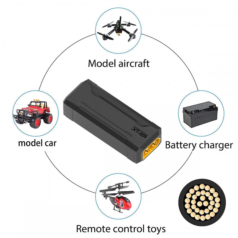 XT60 Male SC100 Protocol to XT60 Male Fast Charging Adapter for RC Lipo Battery Quadcopter Multicopter Aeromodelling