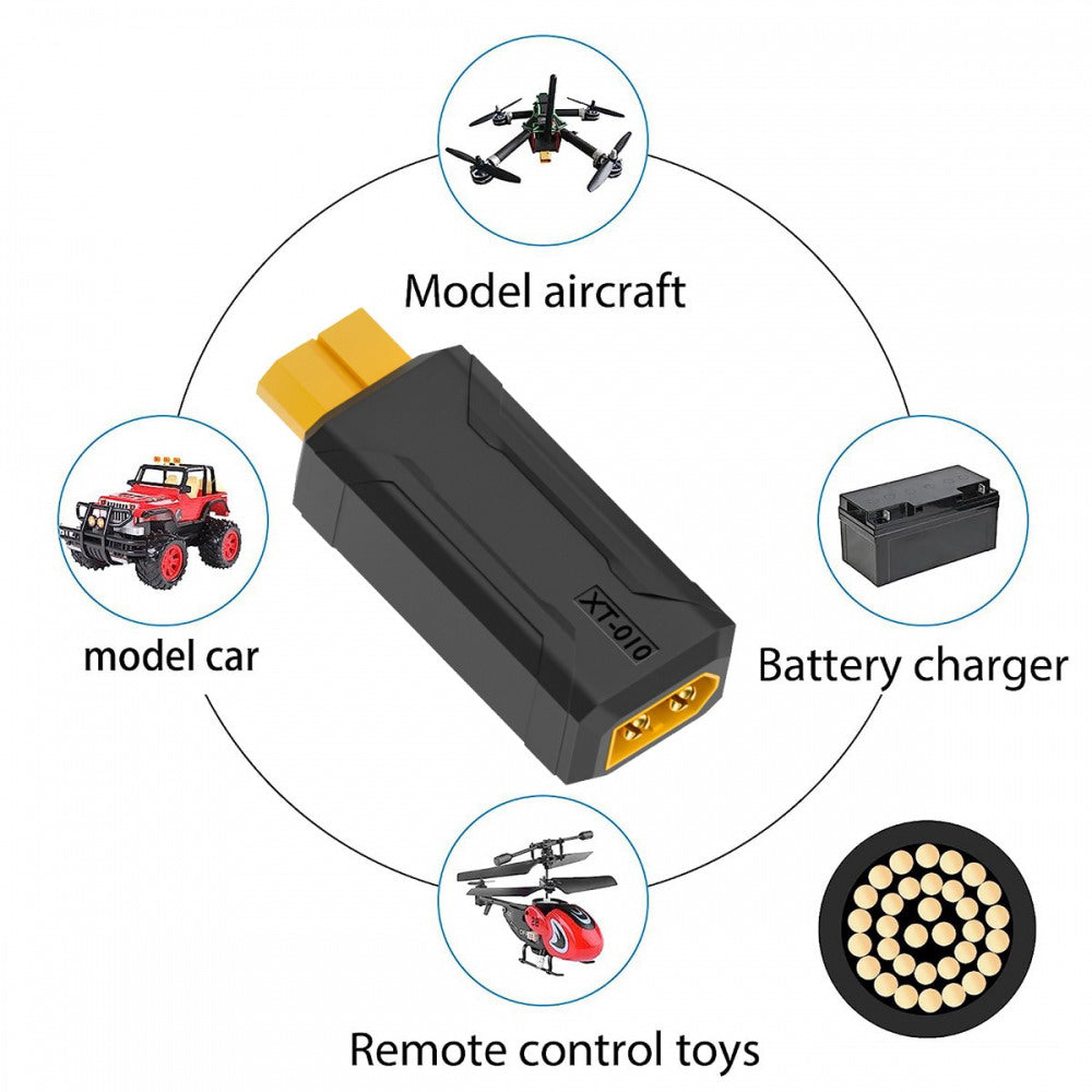 XT60 Male SC100 Protocol to XT60 Female Fast Charging Adapter for RC Lipo Battery Quadcopter Multicopter Aeromodelling