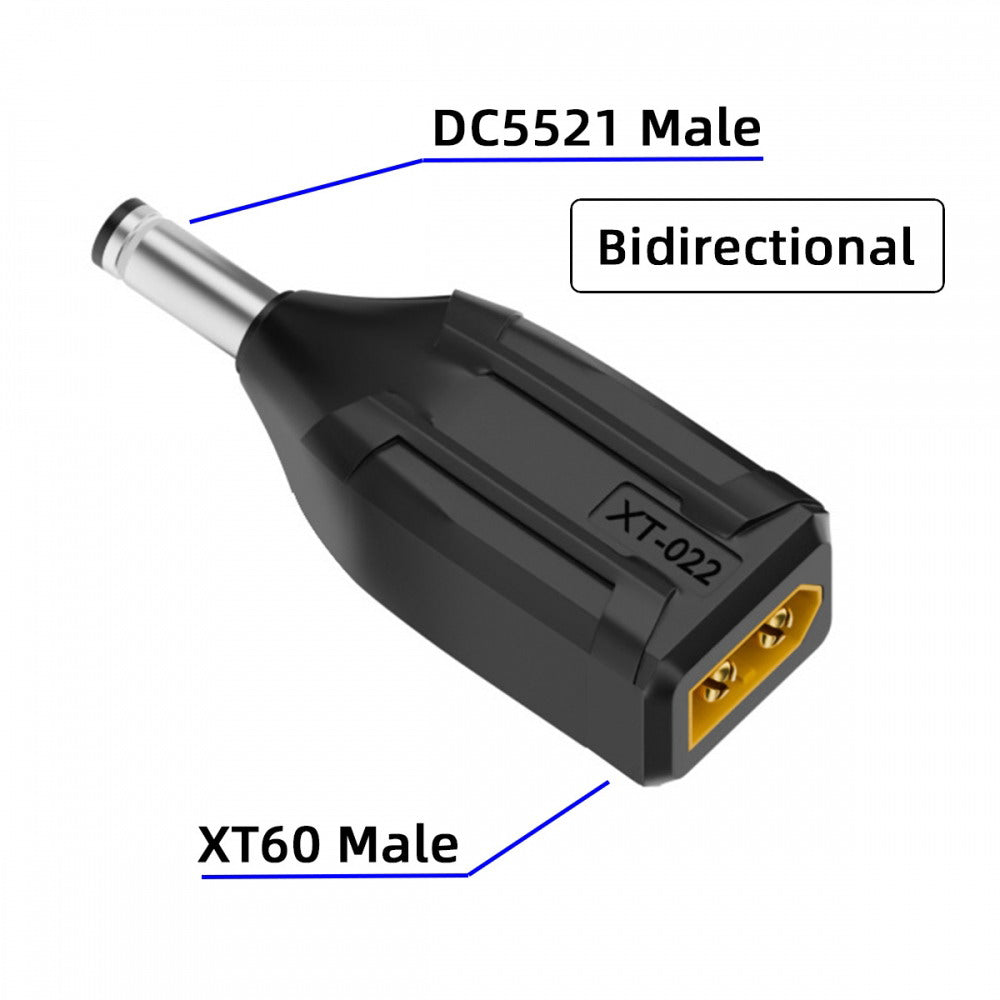 XT60 Male SC100 Protocol to DC 5.5x2.1mm Male Fast Charging Adapter for RC Lipo Battery Quadcopter Multicopter Aeromodelling