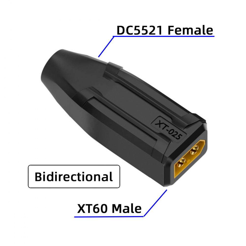 XT60 Male SC100 Protocol to DC 5.5x2.1mm Female Fast Charging Adapter for RC Lipo Battery Quadcopter Multicopter Aeromodelling