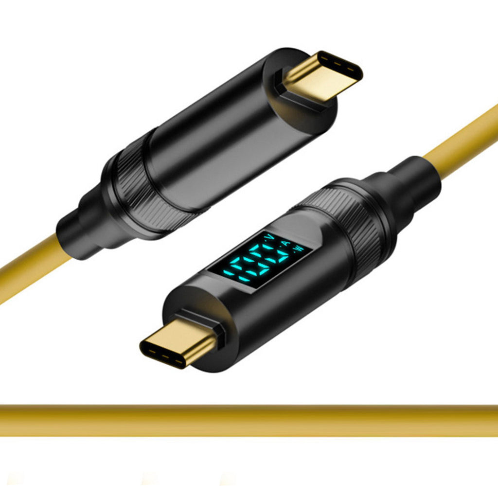 Smart LED Display USB-C USB4 Cable 20Gbps 100W 8K for Laptop Disk Phone Type-C Male to Male Cable Power & Data